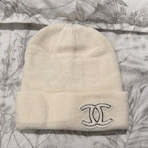 Chanel style knit beanie